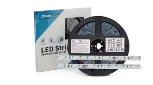 Taśma LED PRO 3Y 24V 64 LED/m 2835 SMD Biała Neutralna, 6.5W, 130lm/W, 320 LED