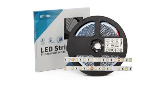 Taśma LED PRO 3Y 24V 60 LED/m 5630 SMD Biała Ciepła, 18W, IP65HS, 300 LED