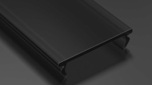 Klosz do profilu LED LUMINES DOUBLE PMMA czarny 3 m